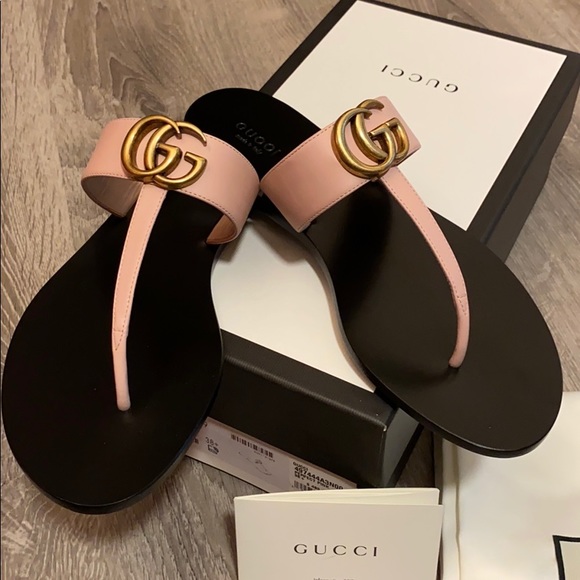 Gucci Shoes - Gucci Thong Sandals soft pink